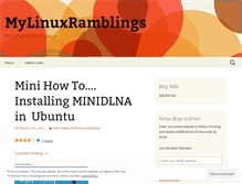 Tablet Screenshot of mylinuxramblings.wordpress.com