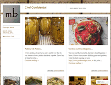 Tablet Screenshot of chefconfidential.wordpress.com