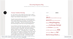 Desktop Screenshot of harvestinghappinessblog.wordpress.com