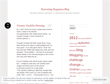 Tablet Screenshot of harvestinghappinessblog.wordpress.com