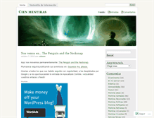 Tablet Screenshot of cienmentiras.wordpress.com