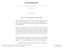 Tablet Screenshot of noospheer.wordpress.com