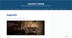 Desktop Screenshot of caeluminterram.wordpress.com