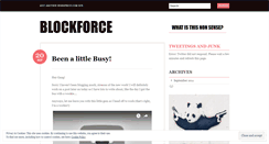 Desktop Screenshot of blockforce.wordpress.com