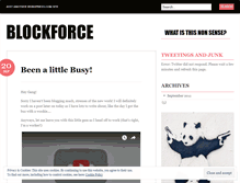 Tablet Screenshot of blockforce.wordpress.com