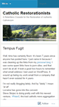 Mobile Screenshot of catholicrestorationists.wordpress.com