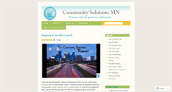 Desktop Screenshot of communitysolutionsmn.wordpress.com