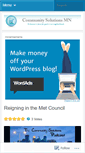Mobile Screenshot of communitysolutionsmn.wordpress.com