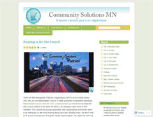 Tablet Screenshot of communitysolutionsmn.wordpress.com