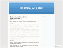 Tablet Screenshot of kh3mikalali.wordpress.com