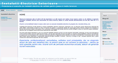 Desktop Screenshot of instalatiielectriceinterioare.wordpress.com