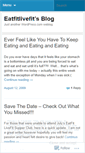 Mobile Screenshot of eatfitlivefit.wordpress.com