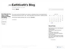 Tablet Screenshot of eatfitlivefit.wordpress.com