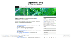 Desktop Screenshot of lapsuliblikas.wordpress.com