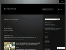 Tablet Screenshot of danericksonmusic.wordpress.com
