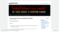 Desktop Screenshot of egyptliberated.wordpress.com