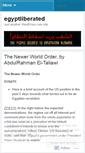 Mobile Screenshot of egyptliberated.wordpress.com