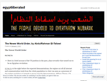 Tablet Screenshot of egyptliberated.wordpress.com