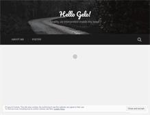 Tablet Screenshot of hellogelo.wordpress.com