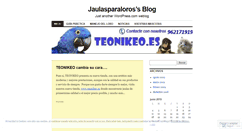 Desktop Screenshot of jaulasparaloros.wordpress.com