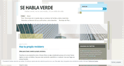 Desktop Screenshot of hablaverde.wordpress.com