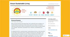 Desktop Screenshot of ansarisustainableliving.wordpress.com
