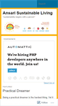 Mobile Screenshot of ansarisustainableliving.wordpress.com
