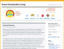 Tablet Screenshot of ansarisustainableliving.wordpress.com