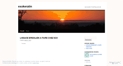 Desktop Screenshot of exokeratin.wordpress.com