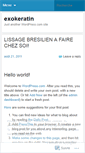 Mobile Screenshot of exokeratin.wordpress.com