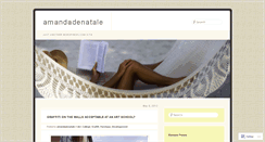 Desktop Screenshot of amandadenatale.wordpress.com