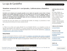Tablet Screenshot of lacajadegandolfini.wordpress.com