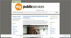 Desktop Screenshot of mypublicservices.wordpress.com