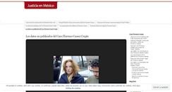 Desktop Screenshot of justiciaenmexico.wordpress.com