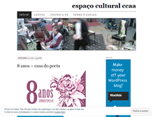 Tablet Screenshot of espacoculturalccaa.wordpress.com