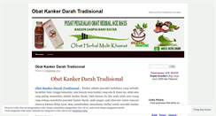 Desktop Screenshot of obatkankerdarahtradisionalweb.wordpress.com