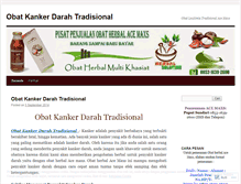 Tablet Screenshot of obatkankerdarahtradisionalweb.wordpress.com