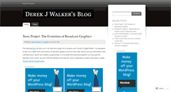 Desktop Screenshot of derekjwalker.wordpress.com