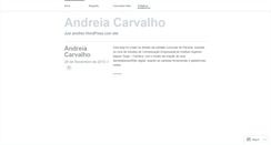 Desktop Screenshot of andreiafreirecarvalho.wordpress.com