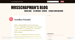 Desktop Screenshot of mrsschapman.wordpress.com