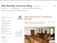 Tablet Screenshot of mikebrandlyauctioneer.wordpress.com