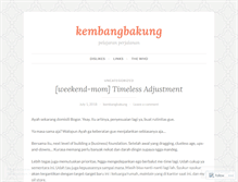 Tablet Screenshot of kembangbakung.wordpress.com