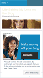 Mobile Screenshot of lifebehindmylens.wordpress.com