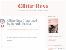 Tablet Screenshot of glitterrose.wordpress.com