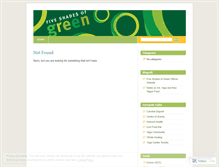 Tablet Screenshot of fiveshadesofgreen.wordpress.com