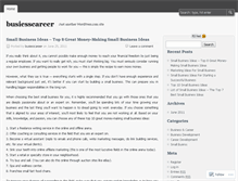 Tablet Screenshot of busiesscareer.wordpress.com