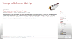 Desktop Screenshot of homagetomahamana.wordpress.com