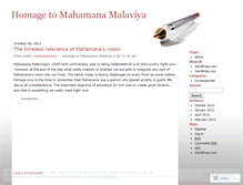 Tablet Screenshot of homagetomahamana.wordpress.com