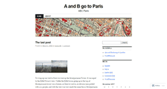 Desktop Screenshot of abparis.wordpress.com