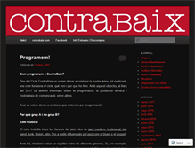 Tablet Screenshot of ciclecontrabaix.wordpress.com